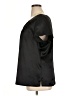 Lee 100% Polyester Black Short Sleeve Blouse Size XL - photo 5