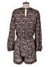 Ann Taylor LOFT 100% Viscose Floral Black Romper Size S - photo 2