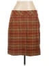 Talbots Plaid Brown Wool Skirt Size 12 - photo 1