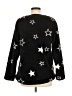 Ann Taylor LOFT 100% Polyester Stars Black Pullover Sweater Size M - photo 2