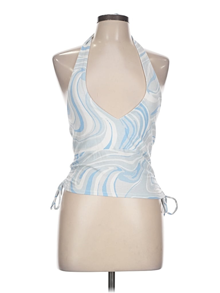 Pre-owned Hollister Sleeveless Blouse In Blue