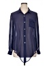 Daniel Rainn Color Block Blue Long Sleeve Blouse Size XL - photo 1