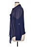 Daniel Rainn Color Block Blue Long Sleeve Blouse Size XL - photo 5