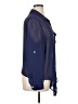 Daniel Rainn Color Block Blue Long Sleeve Blouse Size XL - photo 4