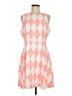 MM Couture 100% Polyester Argyle Orange Cocktail Dress Size L - photo 1