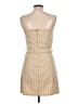 Unbranded 100% Polyester Houndstooth Tan Casual Dress Size L - photo 2