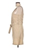 Unbranded 100% Polyester Houndstooth Tan Casual Dress Size L - photo 5