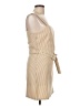 Unbranded 100% Polyester Houndstooth Tan Casual Dress Size L - photo 4