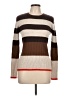 Kokun 100% Cashmere Color Block Brown Cashmere Pullover Sweater Size L - photo 1