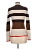 Kokun 100% Cashmere Color Block Brown Cashmere Pullover Sweater Size L - photo 2