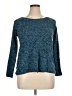 Carol Rose Tweed Teal Pullover Sweater Size XL - photo 1