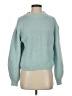 Scoop 100% Polyester Solid Teal Pullover Sweater Size XS - photo 1
