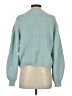 Scoop 100% Polyester Solid Teal Pullover Sweater Size XS - photo 2