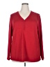 Mario Serrani Red Long Sleeve Blouse Size XXL - photo 1