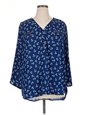 Belle Tweed 3/4 Sleeve Blouse (view 1)