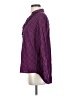 Ruff Hewn Checkered-gingham Purple Long Sleeve Blouse Size S - photo 5
