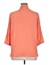M&S Collection 100% Polyester Orange 3/4 Sleeve Blouse Size UK 18 / US 14 - photo 2