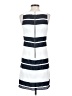 Ann Taylor 100% Polyester Stripes White Casual Dress Size 0 - photo 2