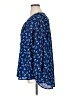 Belle Tweed 100% Polyester Blue 3/4 Sleeve Blouse Size 1X - photo 5
