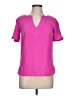 Trina Turk 100% Polyester Pink Short Sleeve Blouse Size XL (estimated) - photo 1