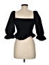 Zara Black 3/4 Sleeve Blouse Size M - photo 2