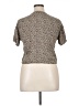 Vanilla Star Brown Short Sleeve Blouse Size XL - photo 2