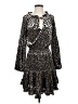 Buddy Love 100% Polyester Animal Print Black Cocktail Dress Size S - photo 1