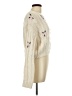 Shein 100% Polyester Floral Ivory Pullover Sweater Size L - photo 4