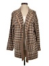 Ann Taylor LOFT 100% Cotton Plaid Tan Coat Size S - photo 1