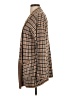 Ann Taylor LOFT 100% Cotton Plaid Tan Coat Size S - photo 5