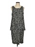 Chico's Animal Print Black Casual Dress Size Sm (0) - photo 1