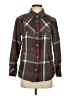 CAbi Plaid Gray Long Sleeve Button-Down Shirt Size S - photo 1