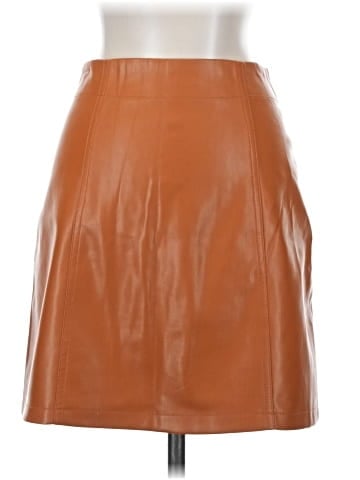 Jessica Simpson Faux Leather Skirt (view 2)