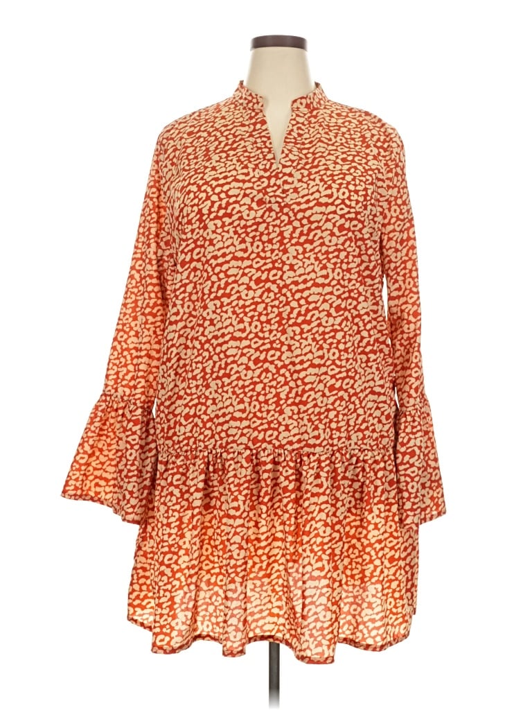 Pre-owned Boohoo Casual Dress In Orange