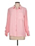 Tommy Hilfiger Solid Pink Long Sleeve Blouse Size L - photo 1