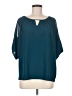 Express 100% Polyester Teal 3/4 Sleeve Blouse Size M - photo 1