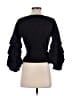 Say What? Black 3/4 Sleeve Blouse Size M - photo 2