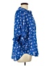 Vince Camuto 100% Polyester Blue 3/4 Sleeve Blouse Size L - photo 4