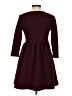 Kling Solid Burgundy Casual Dress Size S - photo 2