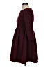 Kling Solid Burgundy Casual Dress Size S - photo 5