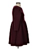 Kling Solid Burgundy Casual Dress Size S - photo 4