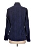 Express Design Studio Animal Print Blue 3/4 Sleeve Button-Down Shirt Size L - photo 2