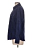 Express Design Studio Animal Print Blue 3/4 Sleeve Button-Down Shirt Size L - photo 5