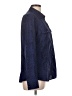 Express Design Studio Animal Print Blue 3/4 Sleeve Button-Down Shirt Size L - photo 4