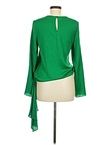 Milly Long Sleeve Silk Top (view 2)