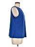 Nine West Blue Sleeveless Top Size L - photo 4