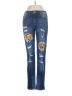 KANCAN JEANS Animal Print Blue Jeans Size 27 waist - photo 1