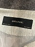Zara Basic 100% Acetate Ivory Gray Coat Size L - photo 6