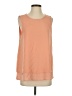 Anne Klein 100% Polyester Orange Sleeveless Top Size S - photo 1