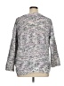 Cable & Gauge 100% Polyester Tweed Silver Pullover Sweater Size 1X - photo 2
